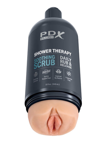 Masturbator cu Ventuză Pipedream PDX Plus Shower Therapy Soothing Scrub