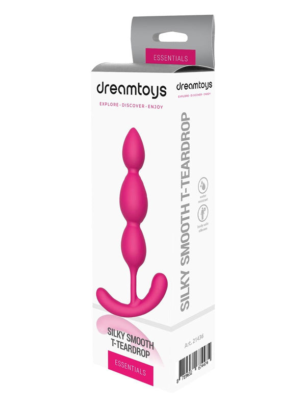 Mărgele Anale Dream Toys Essentials Silky Smooth T-Teardrop