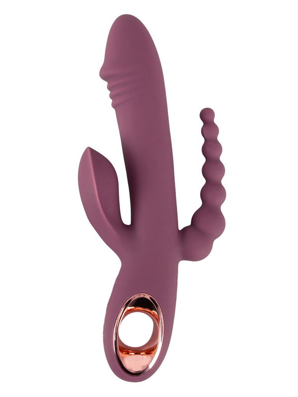 Vibrator Rabbit You2Toys Slim Triple Plum