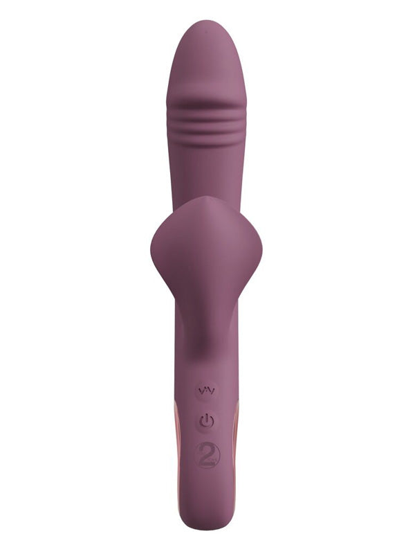 Vibrator Rabbit You2Toys Slim Triple Plum