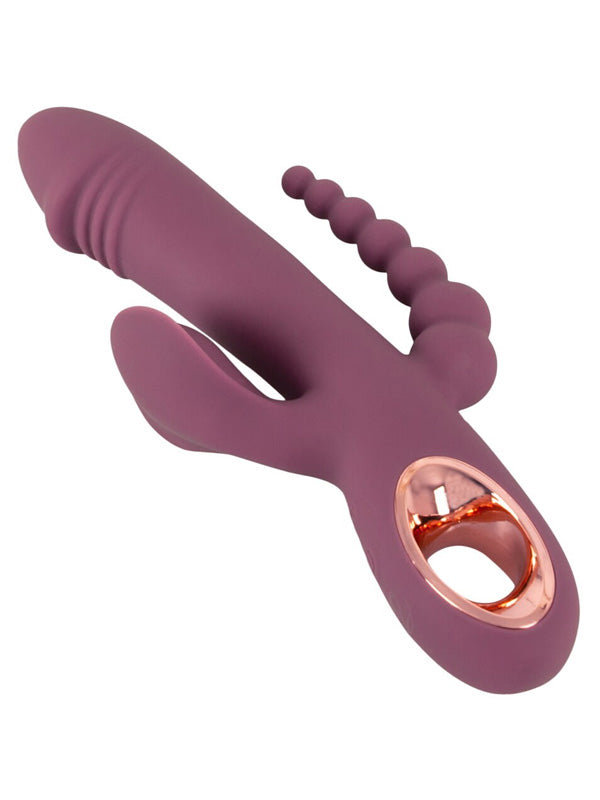 Vibrator Rabbit You2Toys Slim Triple Plum