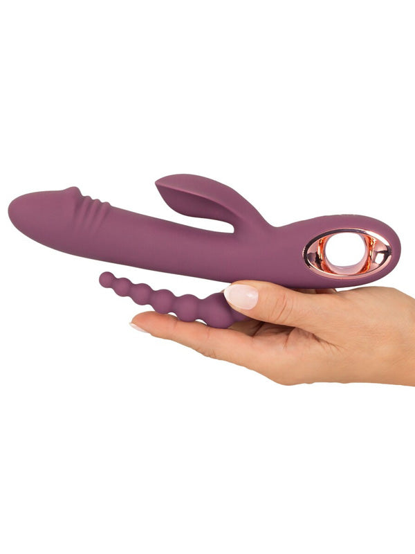 Vibrator Rabbit You2Toys Slim Triple Plum