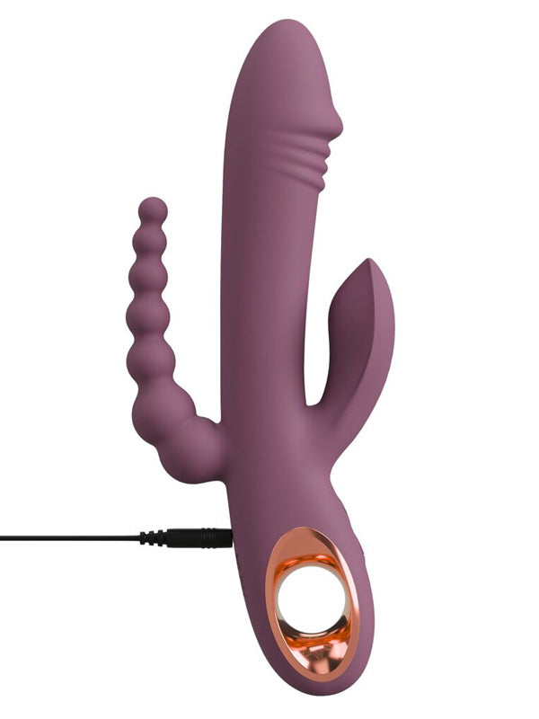 Vibrator Rabbit You2Toys Slim Triple Plum