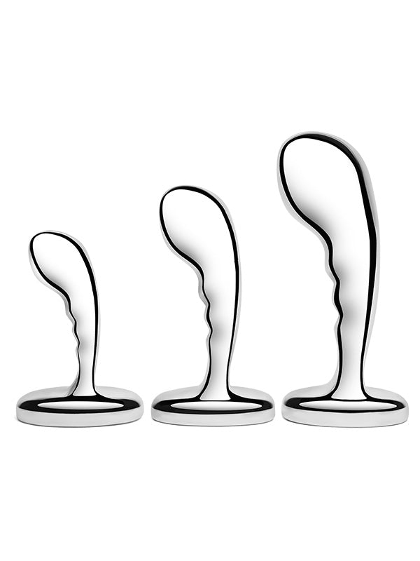 b-Vibe Stainless Steel 3-Piece P-Spot Training Set