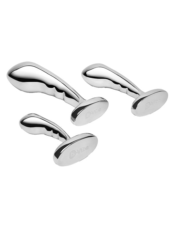 b-Vibe Stainless Steel 3-Piece P-Spot Training Set