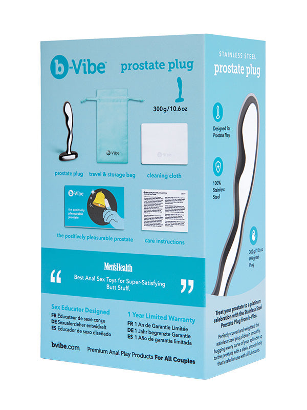 b-Vibe Stainless Steel Prostate Plug