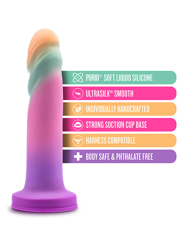 Blush Avant Sunrise Gaze Silicone Suction Cup Dildo Sherbet 19 cm