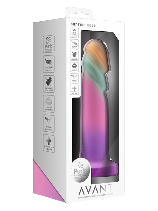 Blush Avant Sunrise Gaze Silicone Suction Cup Dildo Sherbet 19 cm