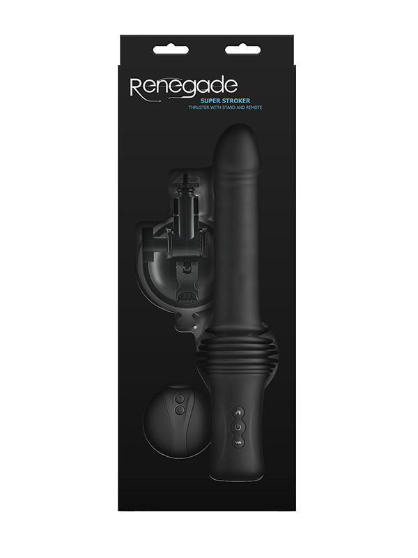 Vibrator Penetrativ cu Incalzire NS Novelties Renegade Super Stroker Black