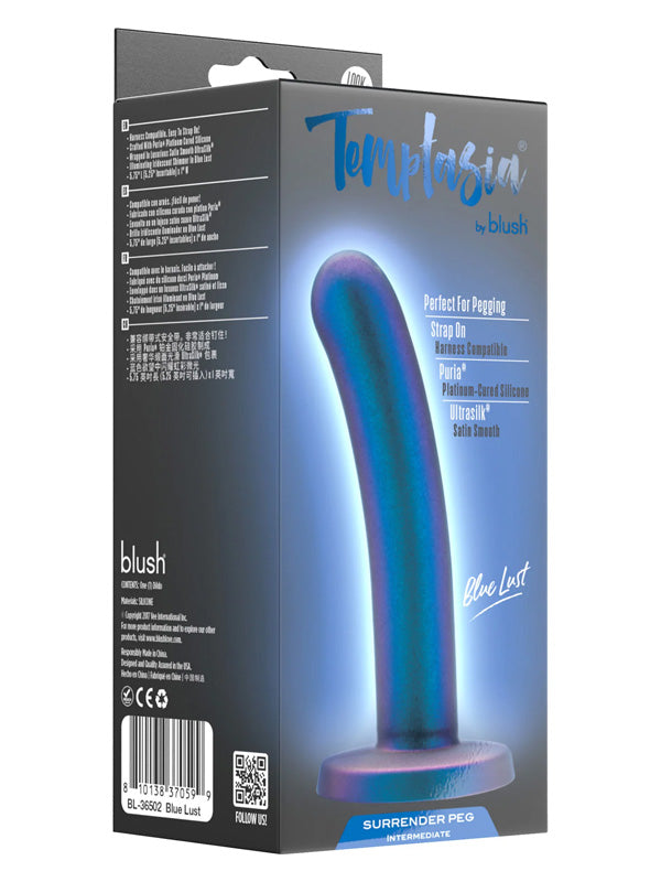Dildo Blush Temptasia Surrender Intermediate Peg Blue Lust 14.6 cm