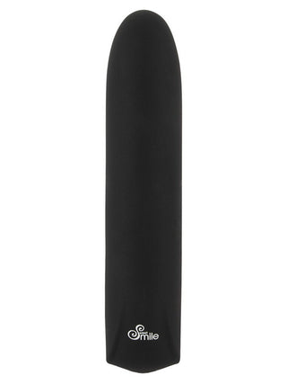 Mini Vibrator din Silicon Sweet Smile Negru