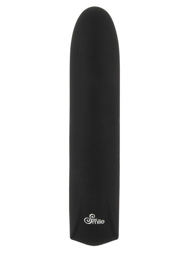 Mini Vibrator din Silicon Sweet Smile Negru