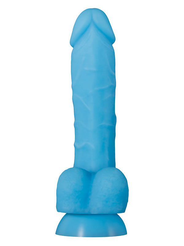 Evolved Touch & Glow Blue Silicone Dildo 20.3 cm