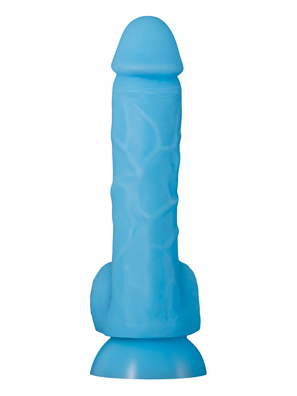 Evolved Touch & Glow Blue Silicone Dildo 20.3 cm