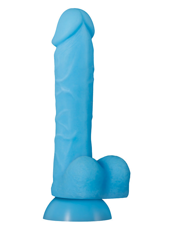 Evolved Touch & Glow Blue Silicone Dildo 20.3 cm