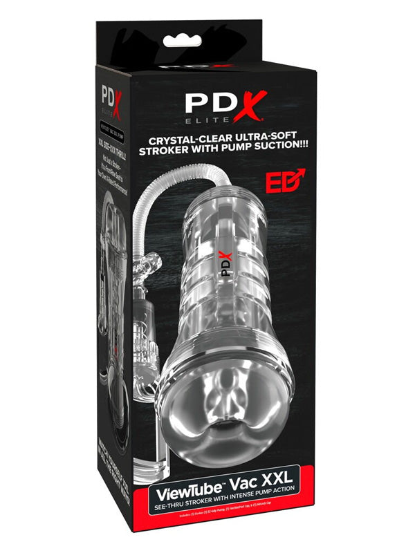 Masturbator Pipedream PDX Elite ViewTube Vac XXL Pump See-Thru Ez-Grip