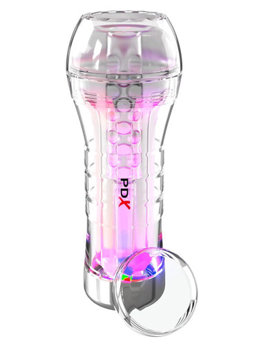 Masturbator Pipedream PDX Elite ViewTube XXL See-Thru Ez-Grip LED