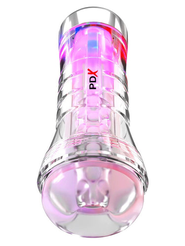 Masturbator Pipedream PDX Elite ViewTube XXL See-Thru Ez-Grip LED