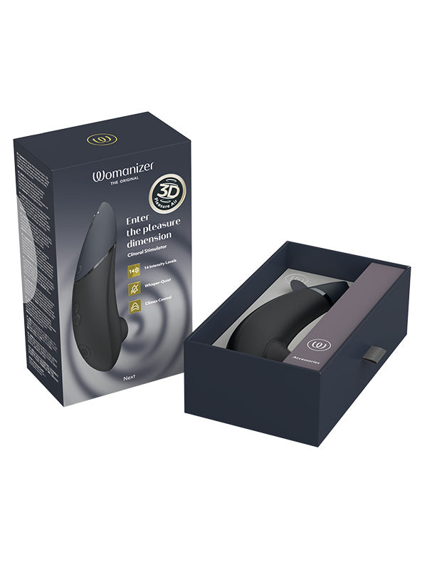 Stimulator Clitoridian Womanizer Next 3D Pleasure Air cu Climax Control