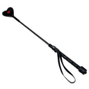 Bad Kitty Black Faux Leather Heart Crop