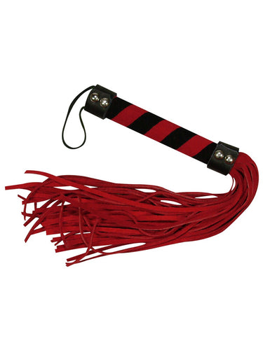 Bad Kitty Small Red Faux Suede Flogger