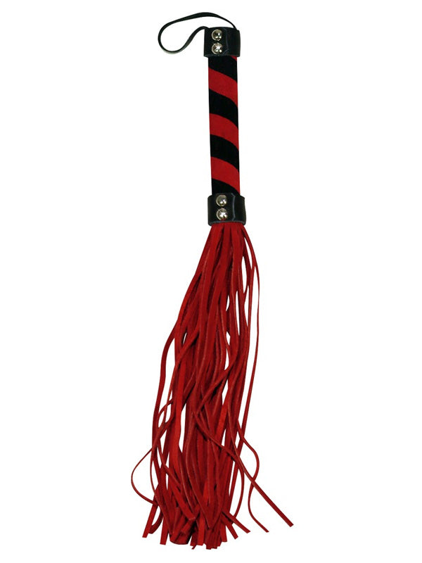FLOGGER RED FAUX SUEDE MIC