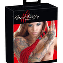 Bad Kitty Small Red Faux Suede Flogger