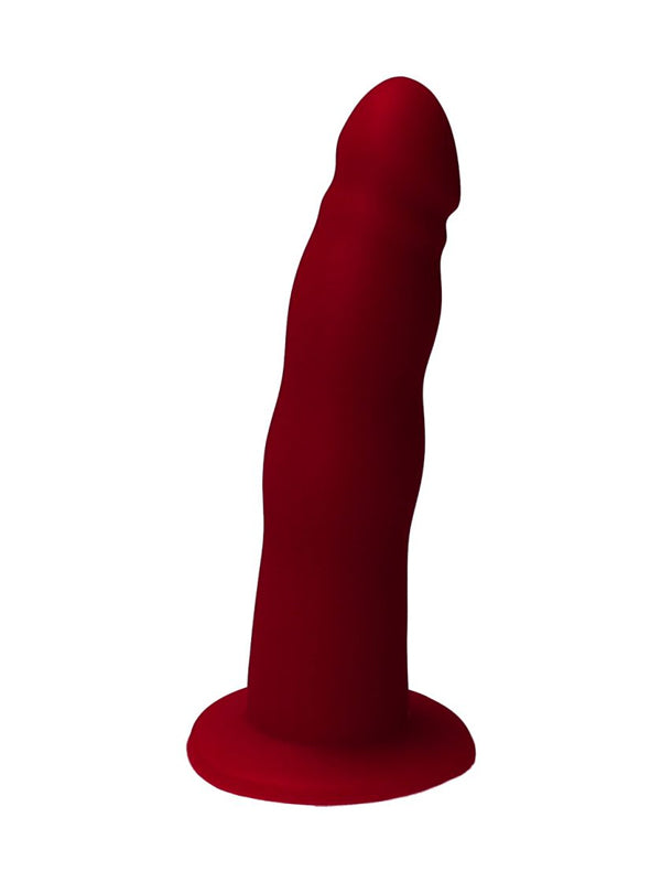 Dildo Realist din Silicon cu Ventuză Ylva & Dite Anteros Bordeaux Red