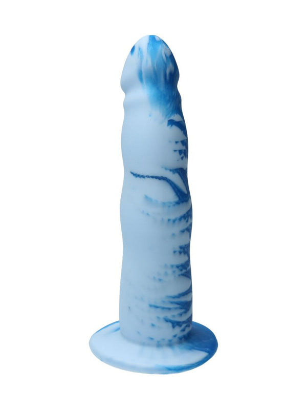 Dildo Realist din Silicon cu Ventuză Ylva & Dite Anteros Sky Bright Blue