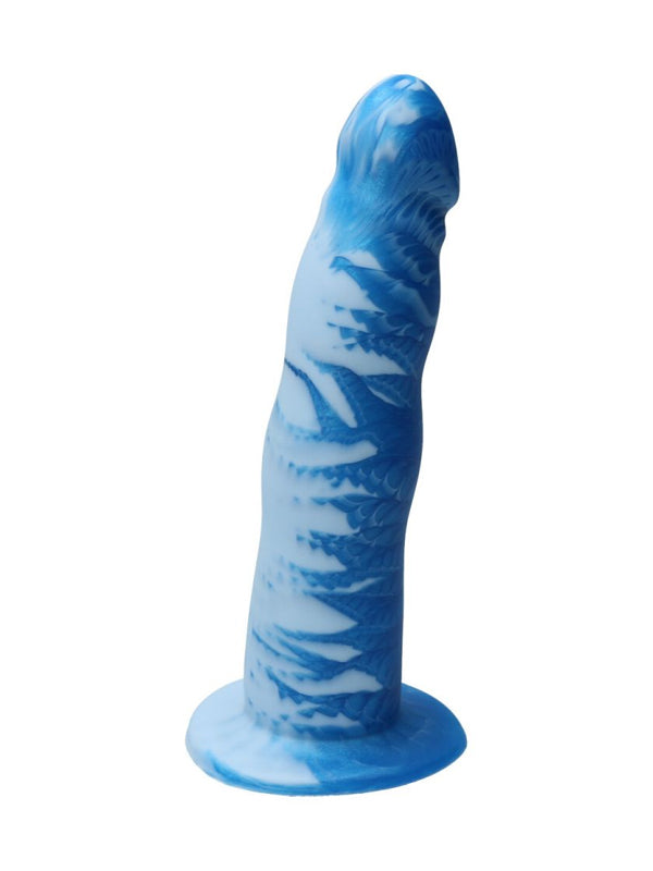 Dildo Realist din Silicon cu Ventuză Ylva & Dite Anteros Sky Bright Blue