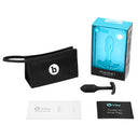 b-Vibe Snug Plug 1 Small Weighted Silicone Butt Plug Black