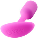 b-Vibe Snug Plug 1 Small Weighted Silicone Butt Plug Fuchsia