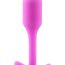 b-Vibe Snug Plug 1 Small Weighted Silicone Butt Plug Fuchsia