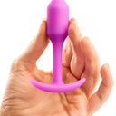 b-Vibe Snug Plug 1 Small Weighted Silicone Butt Plug Fuchsia