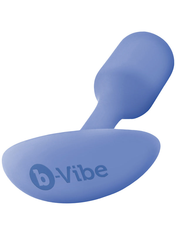 b-Vibe Snug Plug 1 Small Weighted Silicone Butt Plug Violet