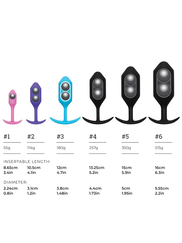 b-Vibe Snug Plug 1 Small Weighted Silicone Butt Plug