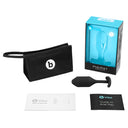 b-Vibe Snug Plug 2 Medium Weighted Silicone Butt Plug Black