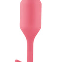 b-Vibe Snug Plug 2 Medium Weighted Silicone Butt Plug Coral