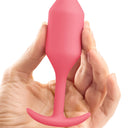 b-Vibe Snug Plug 2 Medium Weighted Silicone Butt Plug Coral