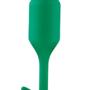 b-Vibe Snug Plug 2 Medium Weighted Silicone Butt Plug Green