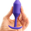 b-Vibe Snug Plug 2 Medium Weighted Silicone Butt Plug Purple