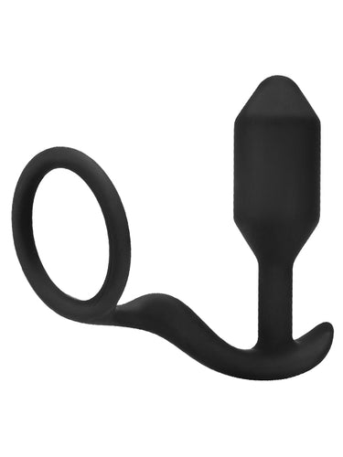 b-Vibe Snug & Tug Weighted Plug & Cock Ring