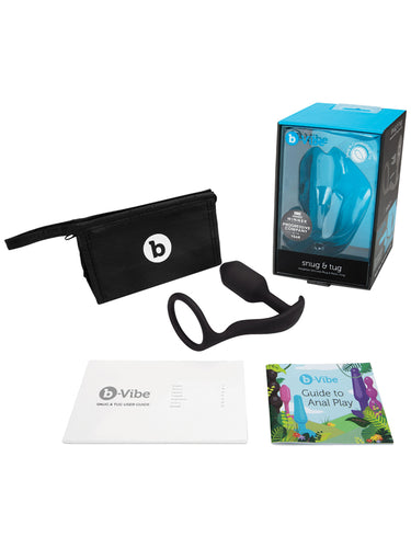 b-Vibe Snug & Tug Weighted Plug & Cock Ring