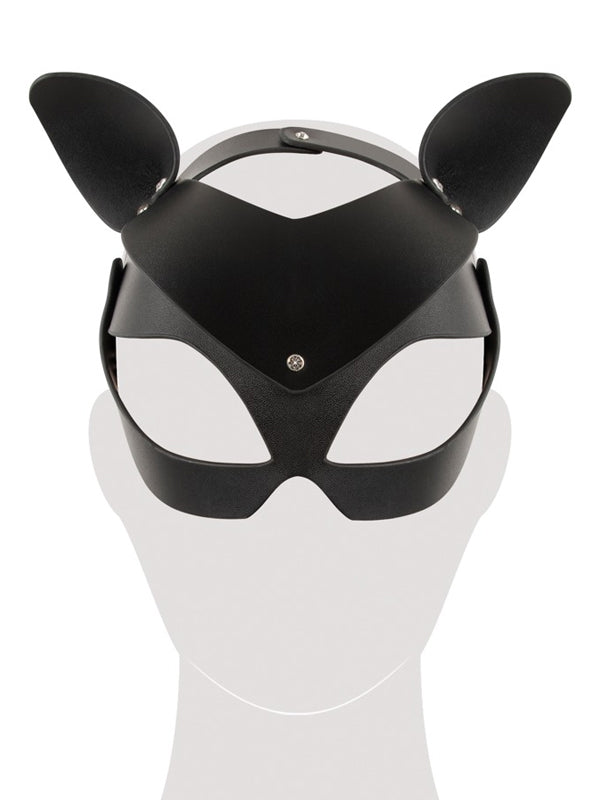 Bad Kitty Cat Mask With Rhinestones Black