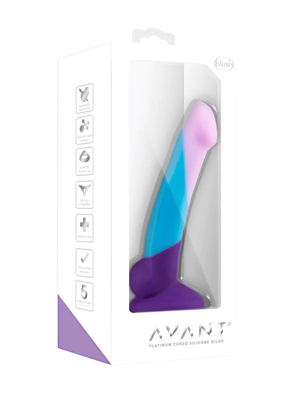 Dildo din Silicon cu Ventuză Blush Avant D16 Purple Haze