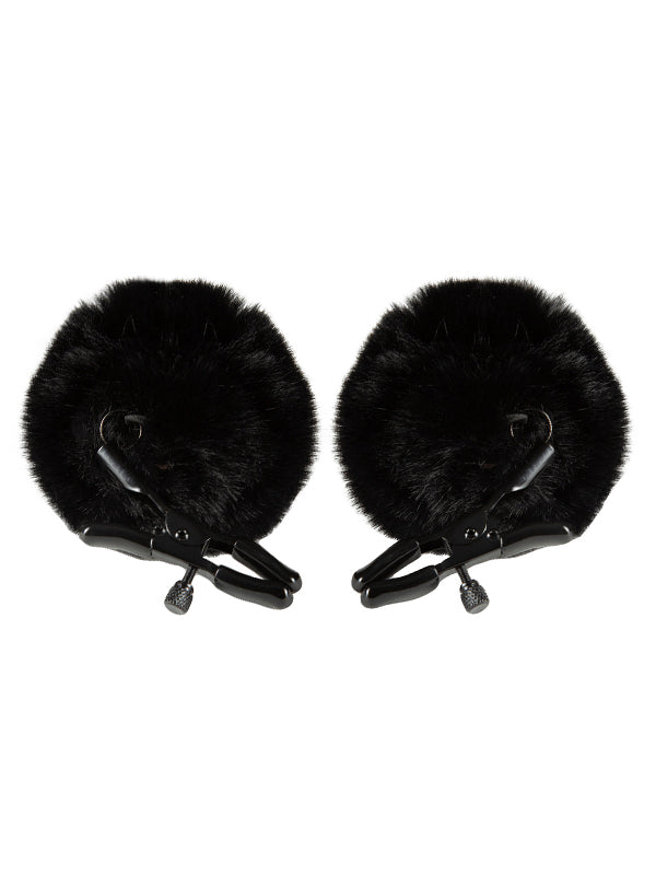 Blush Noir Pom Adjustable Nipple Clamps