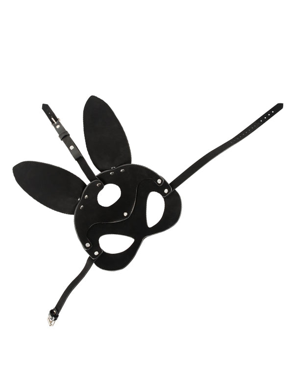 Bad Kitty Bunny Mask With Rabbit Ears Black