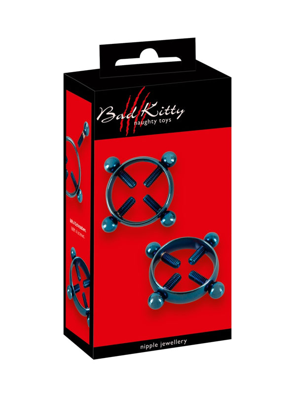 Bad Kitty Blue Moon Stainless Steel Nipple Clamps