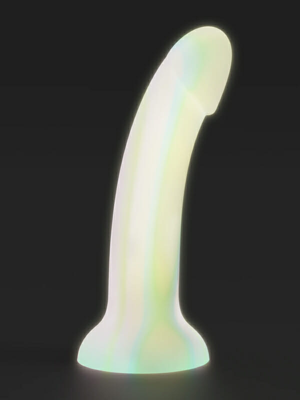 Dildo din Silicon cu Ventuză Love to Love Dildolls Fantasia Glow in the Dark