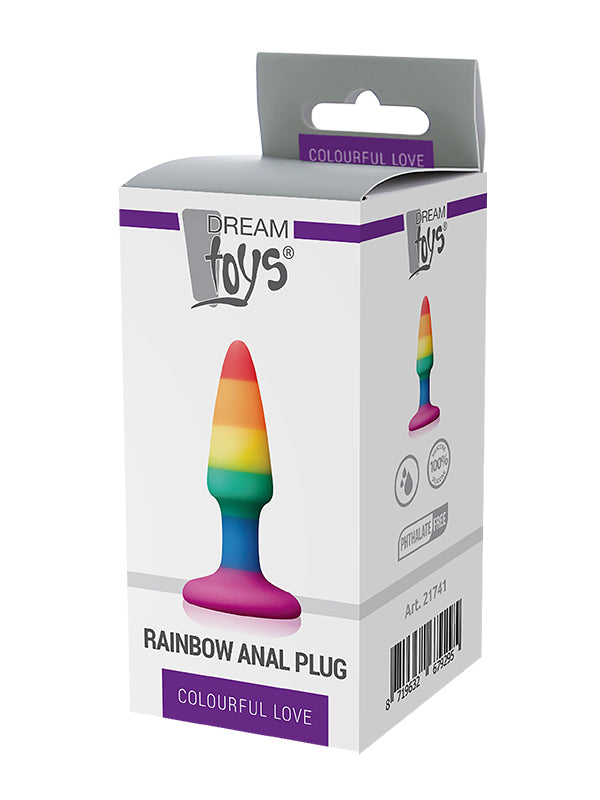 Mini Dop Anal din Silicon cu Ventuză Dream Toys Colourful Love